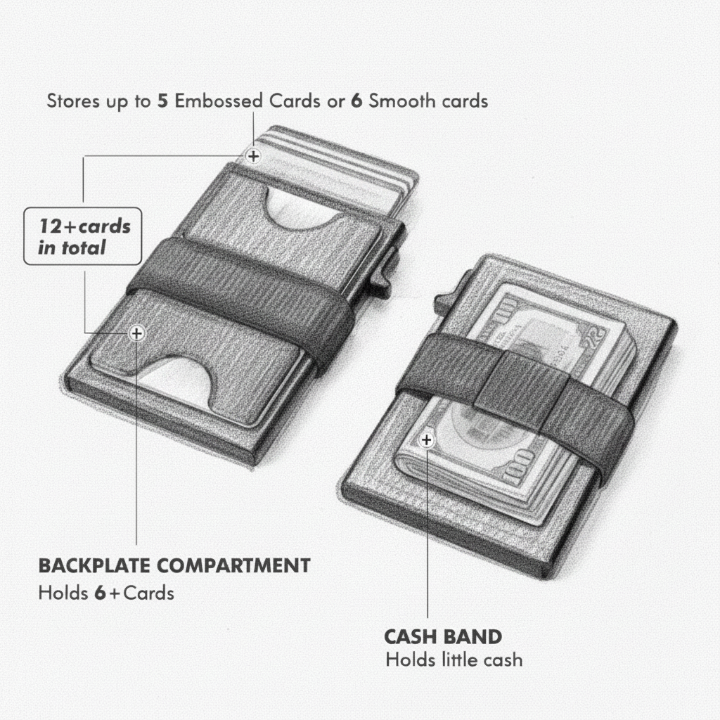 AVERX Aluminum Card Wallet EDC pocket carry lifestyle angle