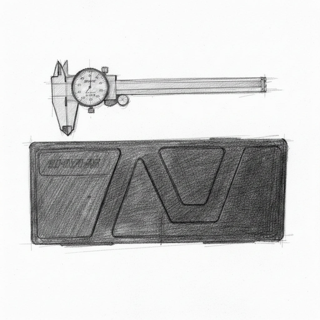 AVERX Stainless Steel Shahe Precision 150mm compact caliper front