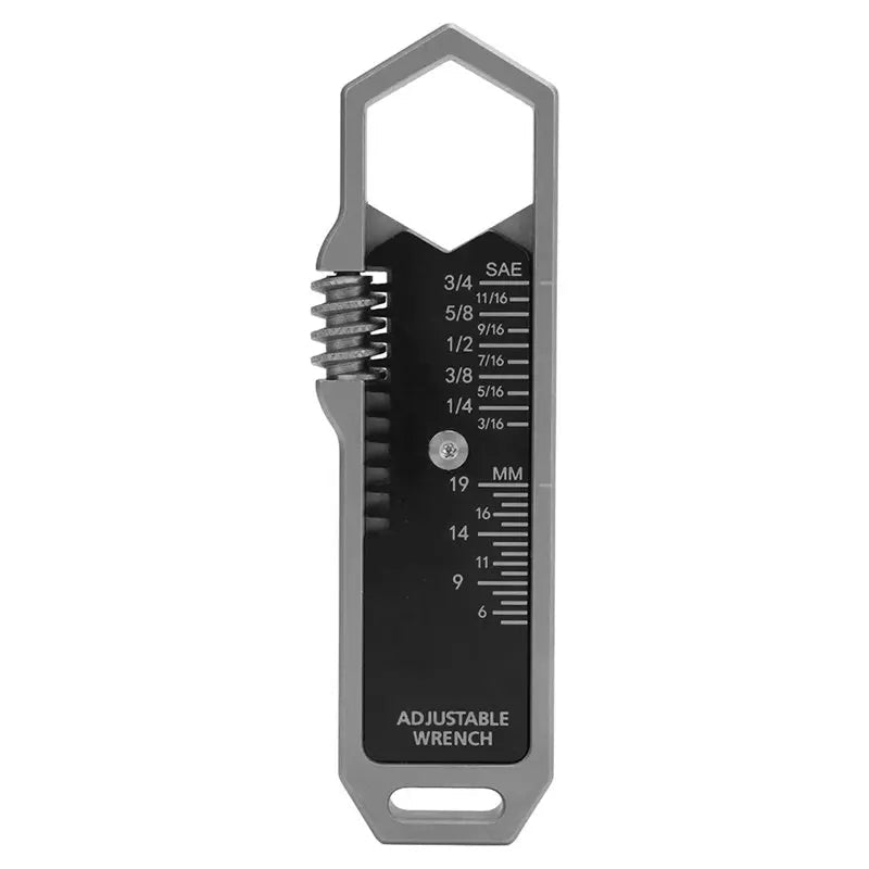 THE ADJUSTABLE WRENCH - AVERX GearAVERX Chrome Vanadium Adjustable Wrench full jaw open front viewAVERX Gear